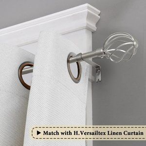 Curtain Rods for Windows 48 to 84 Inches Adjustabl